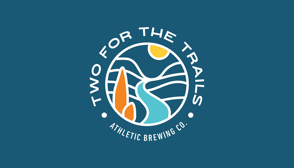 Two For The Trails / Athletic Brewing Co. logo